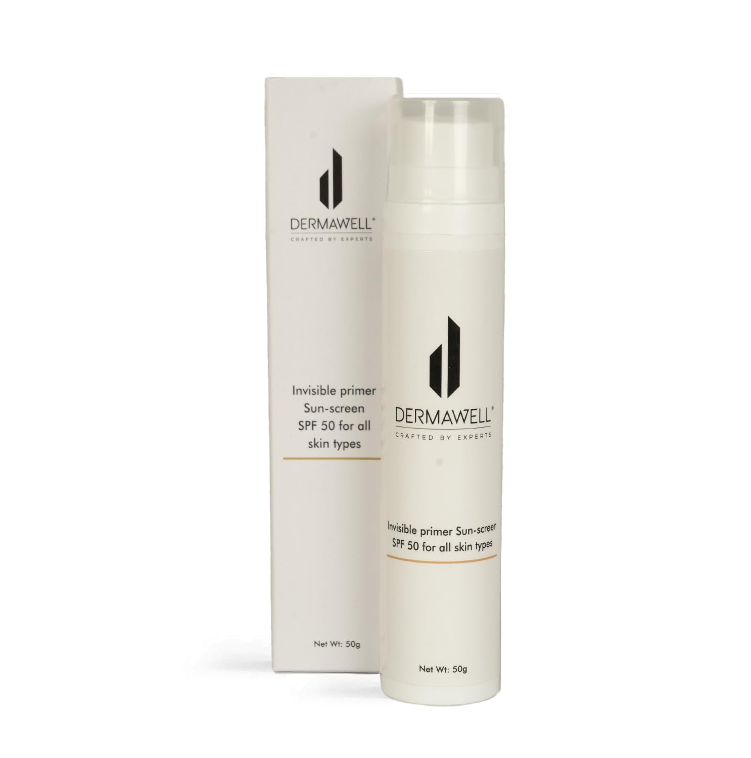 DWP Face Cream Invisible Sunscreen SPF 50 for all skin types 50ml